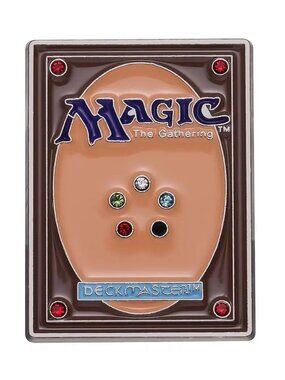 MAGIC THE GATHERING DECK MASTER CARD BACK OIL DRIPPED ENAMEL PIN  NWT